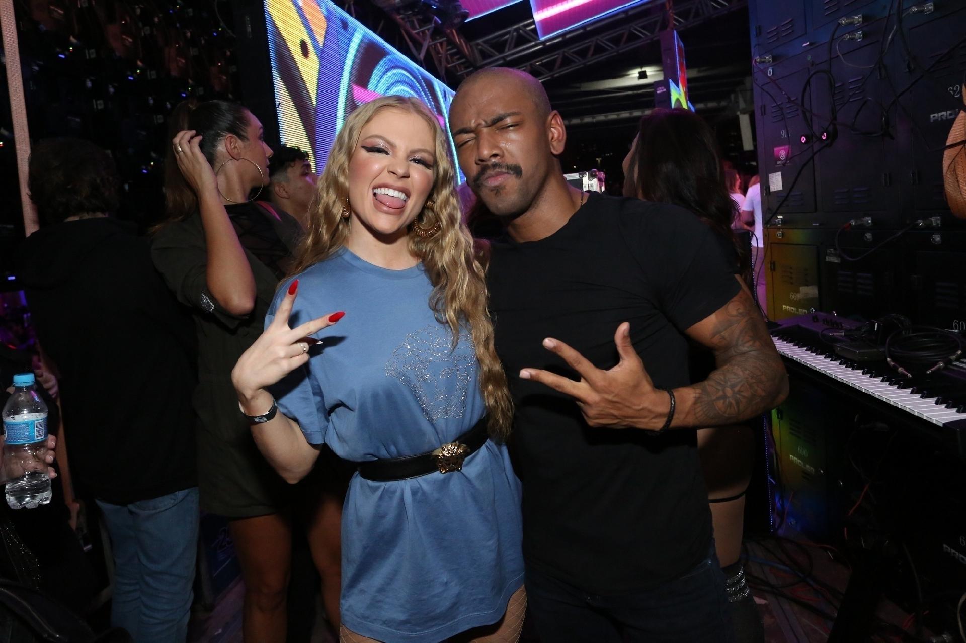 Luiza Sonza e Nego do Borel foram ao aniversário do Baile da Favorita, na Marina da Glória, no Rio - Reginaldo Teixeira/CS Eventos