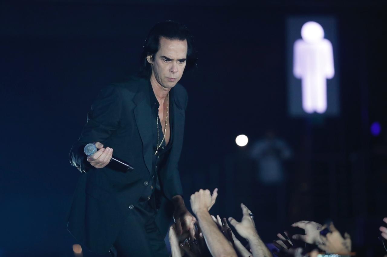 O cantor australiano Nick Cave faz show em São Paulo, no Espaço das Américas, com seu grupo The Bad Seeds - Lucas Lima/UOL