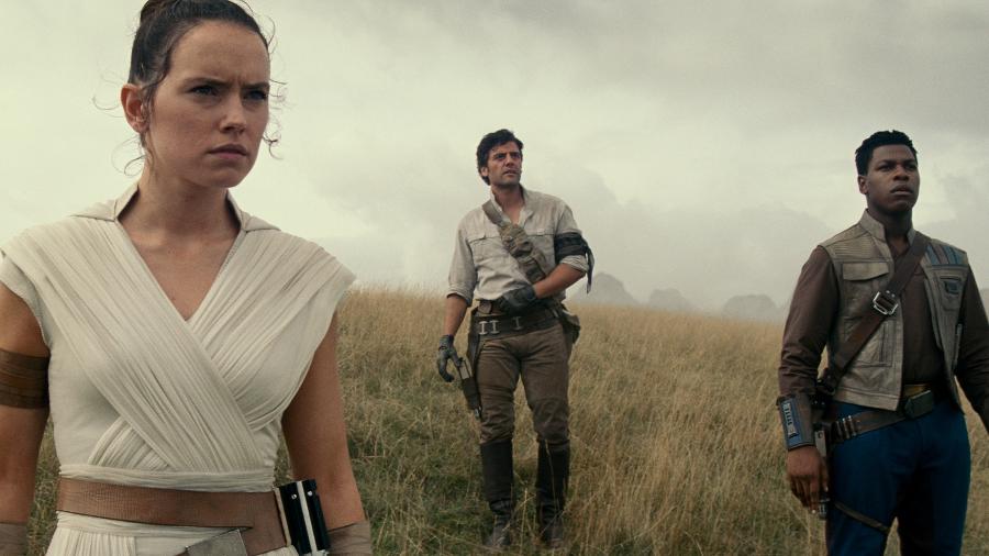 Rey, Poe e Finn em Star Wars - A Ascensão Skywalker - Divulgação