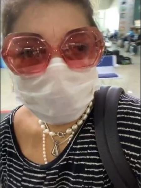 Roberta Miranda usa máscara para se proteger de coronavírus - Reprodução/Instagram