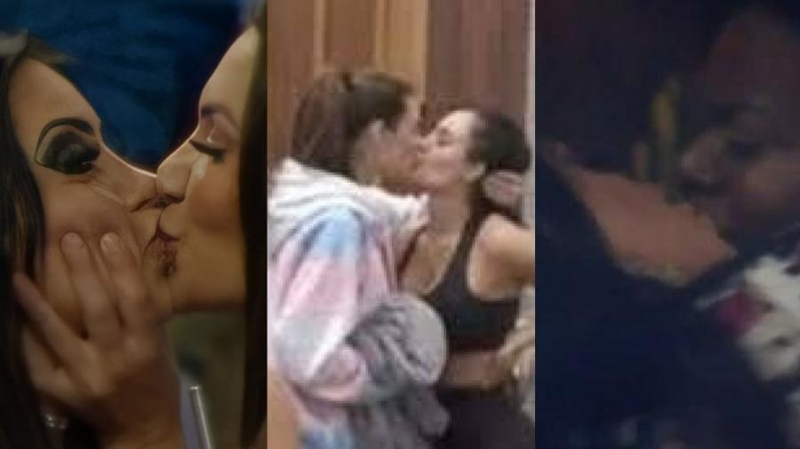 A Fazenda 2021: Dayane Mello e Aline Mineiro não foram o primeiro beijo lésbico em um reality da RecordTV - Reprodução/RecordTV