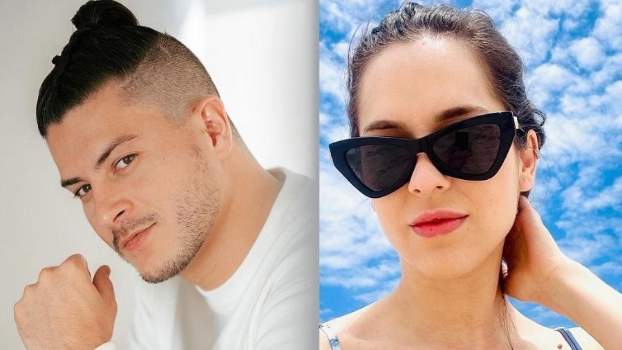 Arthur Aguiar e Sophia Abrahão acrescentaram emojis em suas redes sociais - Reprodução/Instagram