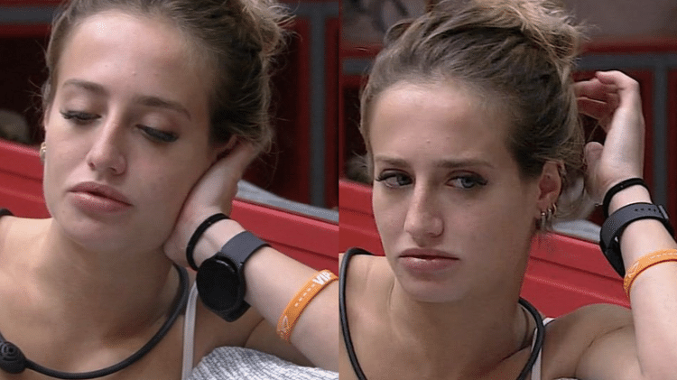 BBB 23: Bruna coça a cabeça enquanto conversa - Reprodução/Globo - Reprodução/Globo