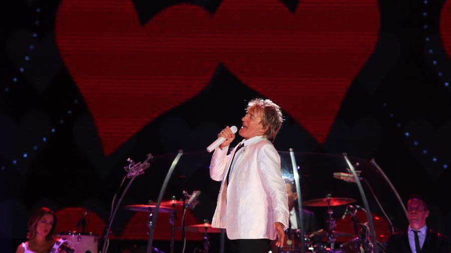 Rod Stewart durante apresentação no Rock in Rio 2015 - Marco Antonio Teixeira/UOL