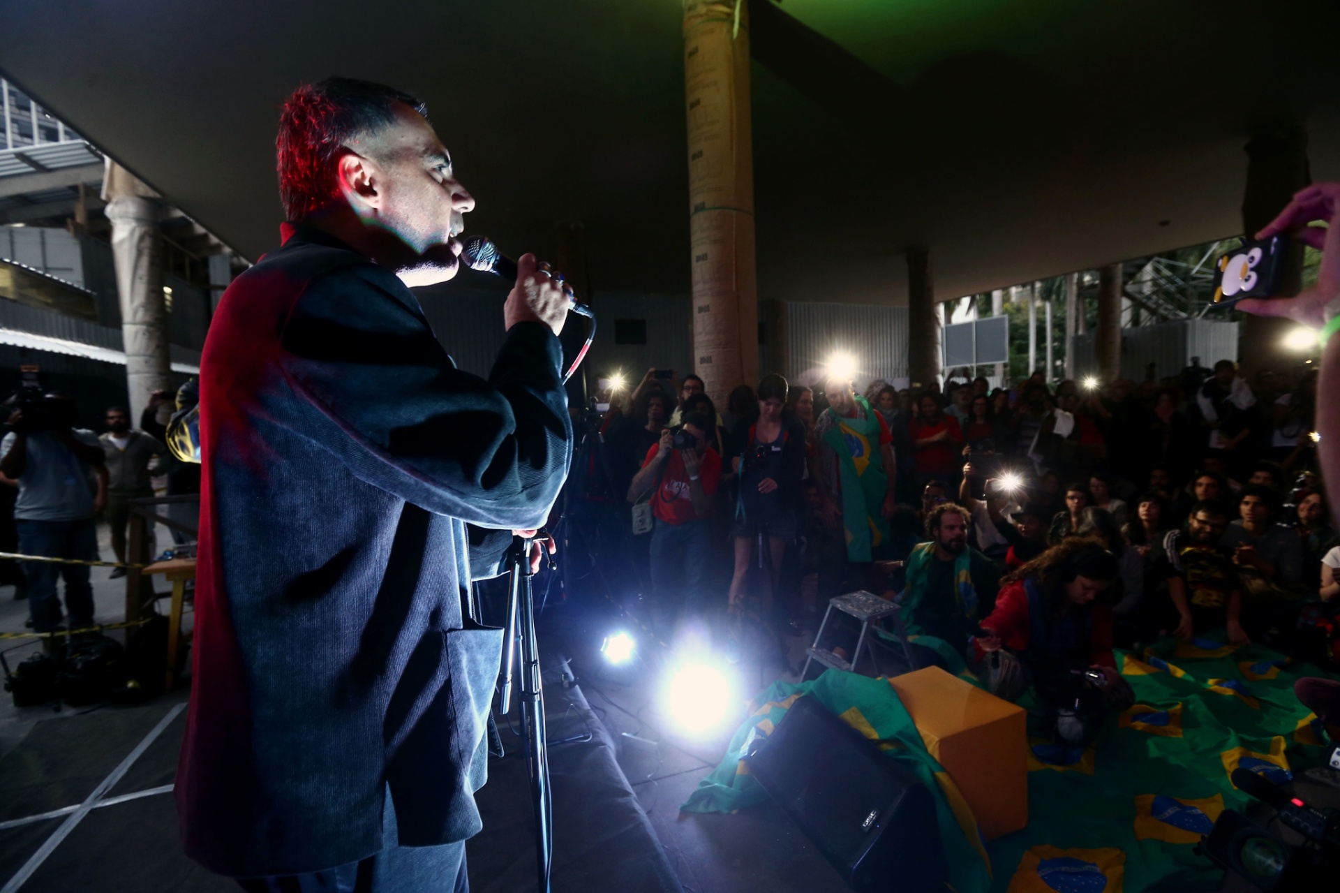 Arnaldo Antunes faz shows em ocupação na Fundação Nacional de Arte, onde funciona o MinC - Wilton Junior/Estadão Conteúd