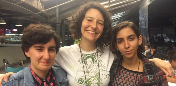Luiza, Mariá e Sofia são as produtoras de "Festa Estranha", jogo de "Escape" que se passa numa festa universitária - Pablo Raphael/UOL