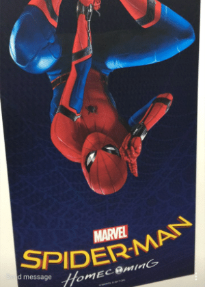 Primeiro poster do filme "Spider-Man: Homecoming", estrelado por Tom Holland, foi flagrado por internauta - Reprodução/Instagram/frightrags