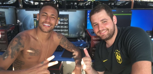 Encontro de craques: FalleN, do "CS:GO", e Neymar, do futebol - Reprodução