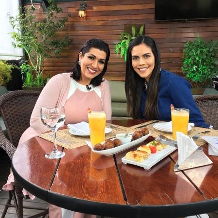 Moranguinho e Dani Albuquerque em gravação do "Sensacional" - Divulgação/RedeTV! - Divulgação/RedeTV!