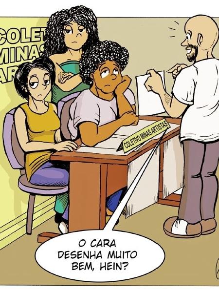Quadrinho da Cris Camargo sobre machismo nas ferias de cultura pop - Reprodução/Cris Camargo - Reprodução/Cris Camargo