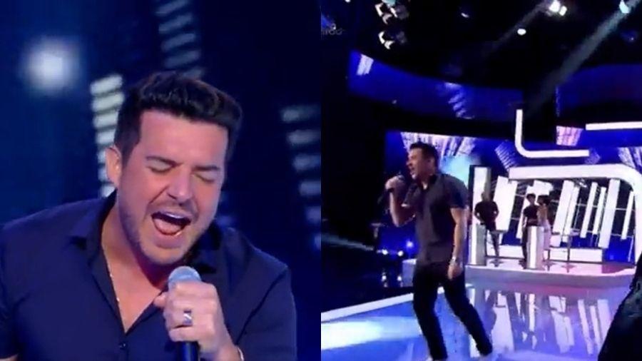 Bruno Belutti brilha no Caldeirão ao cantar Bon Jovi - Globo