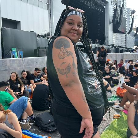 Amanda Souza, 25, foi ao The Town para ver Bruno Mars