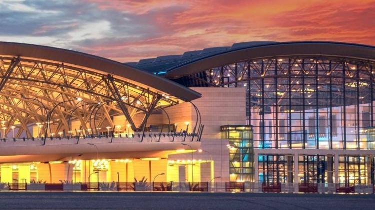 Aeroporto Internacional de Mascate, em Omã, na Ásia, um dos aeroportos do sultanato