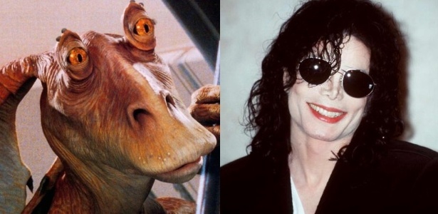 O papel de Jar Jar em "Star Wars" (1999) foi cobiçado por Michael Jackson, revelou ator - Montagem/Reprodução