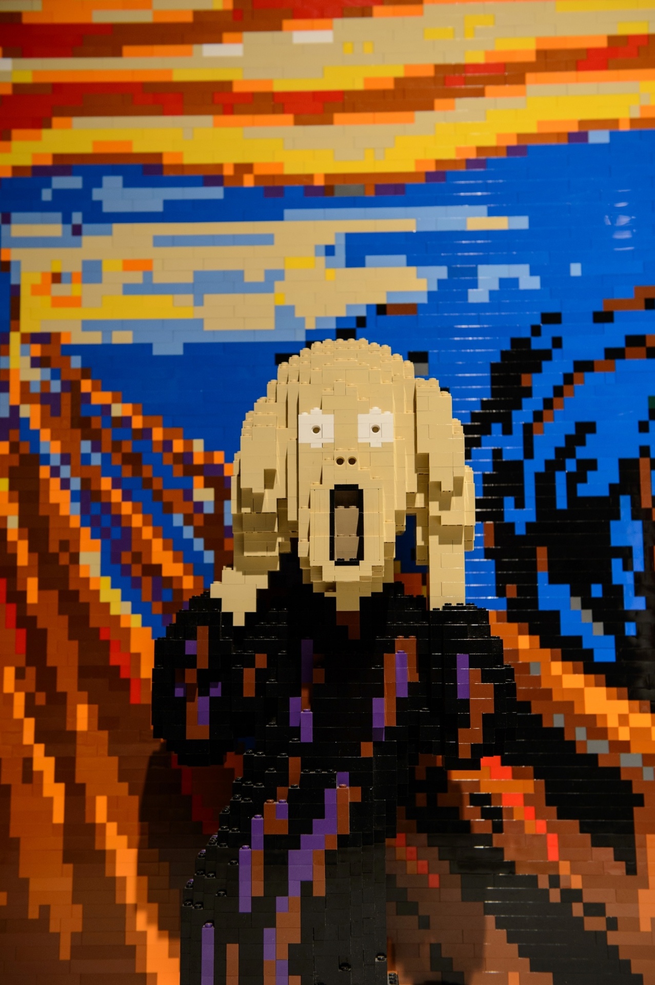 ?O Grito?, de Edvard Munch, feito em Lego - Divulgação