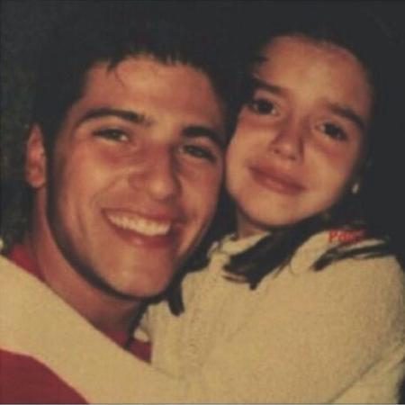 Bruno Gagliasso e Giovanna Lancellotti, na época com 8 anos, tietando o ídolo - Reprodução/GShow - Reprodução/GShow