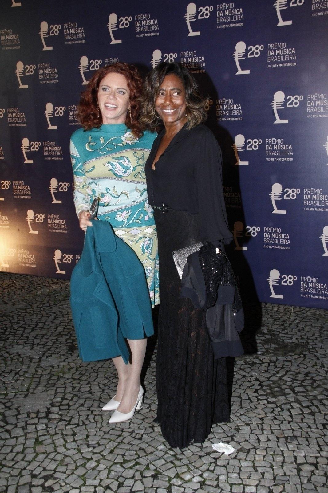 As jornalistas Leilane Neubarth e Glória Maria - Marcos Ferreira/Brazil News