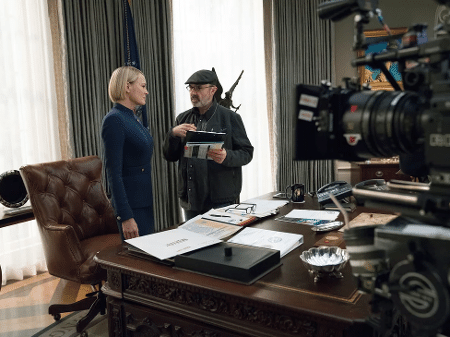 Novas imagens de "House of Cards" mostram Claire no Salão Oval - Divulgação/Netflix
