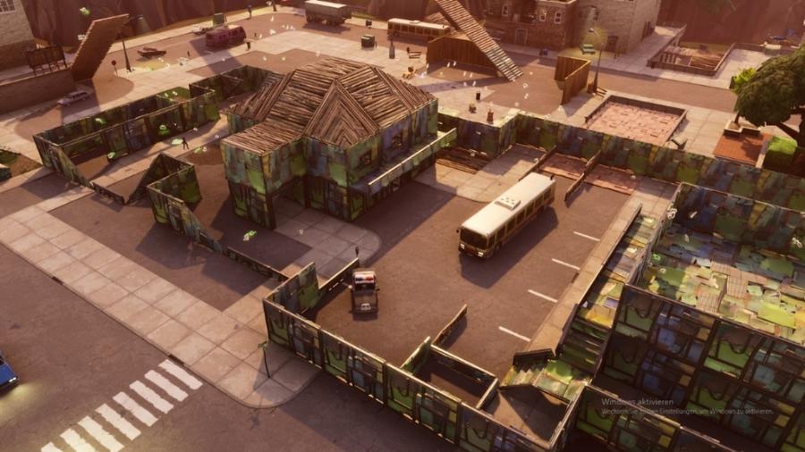 O mapa Nuketown, de Call of Duty, foi recriado no Battle Royale da Epic Games - Reprodução