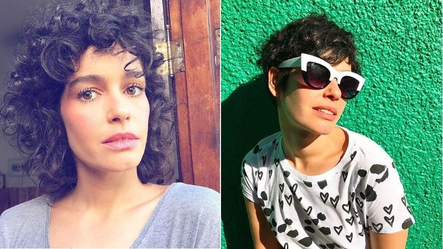 Maria Flor antes e depois de cortar os cabelos - Reprodução/Instagram