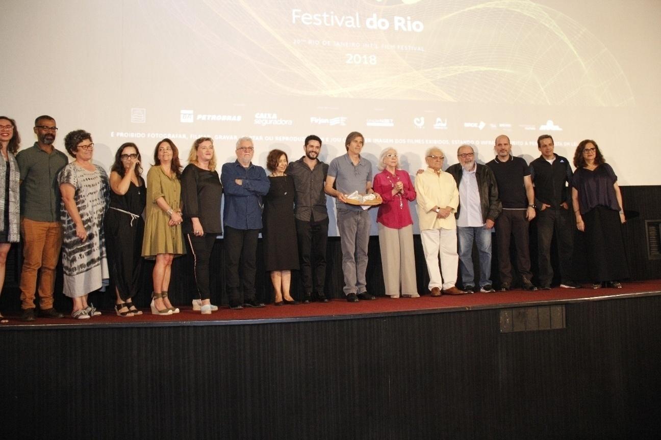 A equipe de "Central do Brasil" foi aplaudida pelo público antes da exibição especial do filme no Festival do Rio - Wallace Barbosa/AgNews
