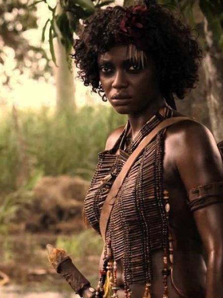 A atriz Lesliana Pereira em "Njinga Rainha da Angola", filme de 2013 - Reprodução