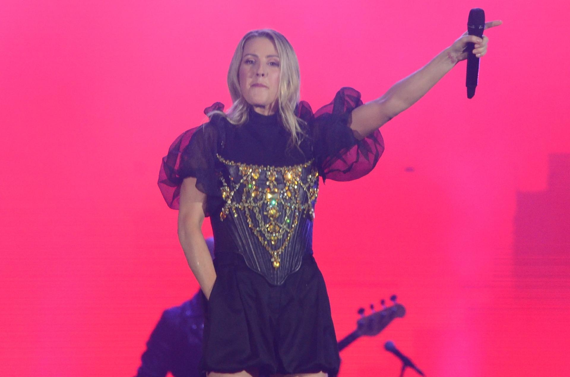 Cantora Ellie Goulding seu apresentou no palco Mundo, no primeiro dia do festival Rock in Rio - Adriano Ishibashi/FramePhoto/Estadão Conteúdo