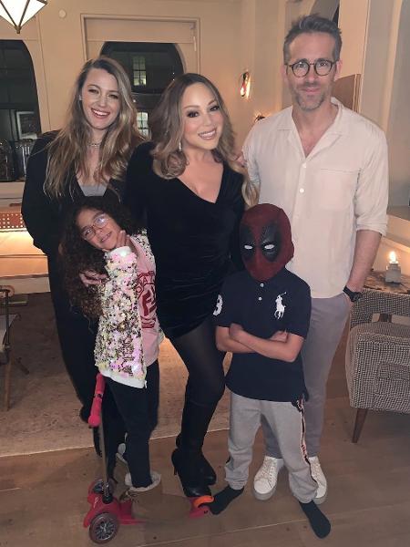 Mariah Carey e os filhos com Ryan Reynolds e Blake Lively - Reprodução/Instagram