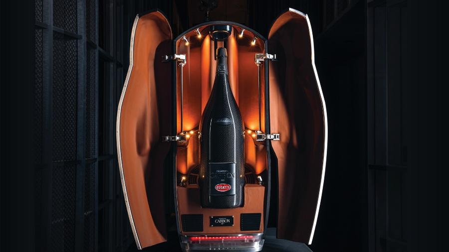 Champanhe La Bouteille Noire da Bugatti - Divulgação