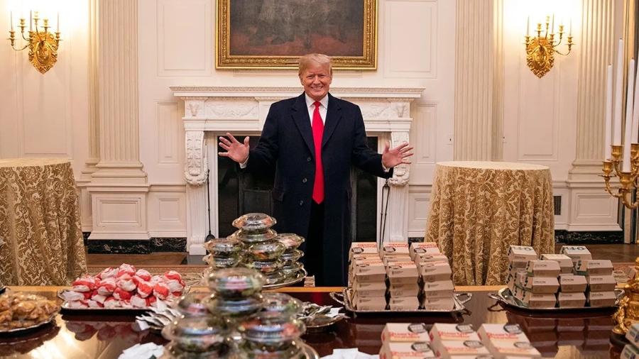 Trump costumava pedir fast food para eventos na Casa Branca