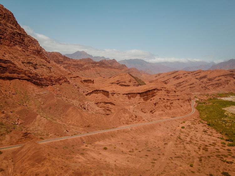 Paisagem da estrada de Salta