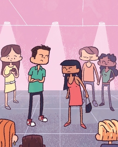 FAZER D.R. EM PÚBLICO | É uma atitude nada produtiva. ?É um comportamento extremamente constrangedor para quem presencia e humilhante para o casal, que expõe sua intimidade à curiosidade alheia?, fala a psicóloga Lígia Baruch, mestre e doutoranda em psicologia pela PUC (Pontifícia Universidade Católica) de São Paulo. A conversa deve ser sempre em particular e nunca acontecer em um momento de raiva. É difícil, mas os casais precisam esperar o melhor momento a sós - Igor Darrell/Arte UOL