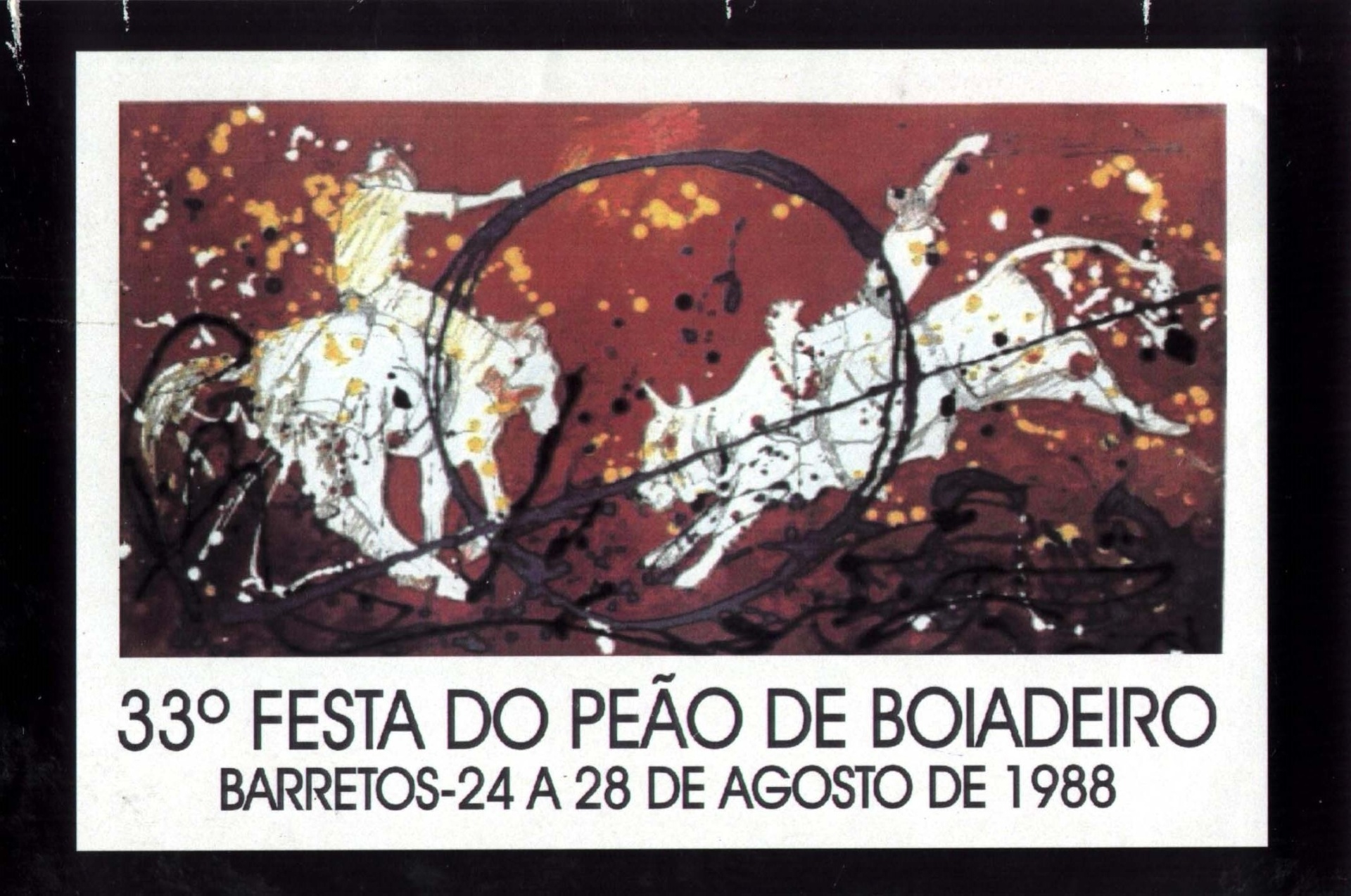 Em 1988, cartaz foi criado pelo artista Gilberto Salvador - Reprodução