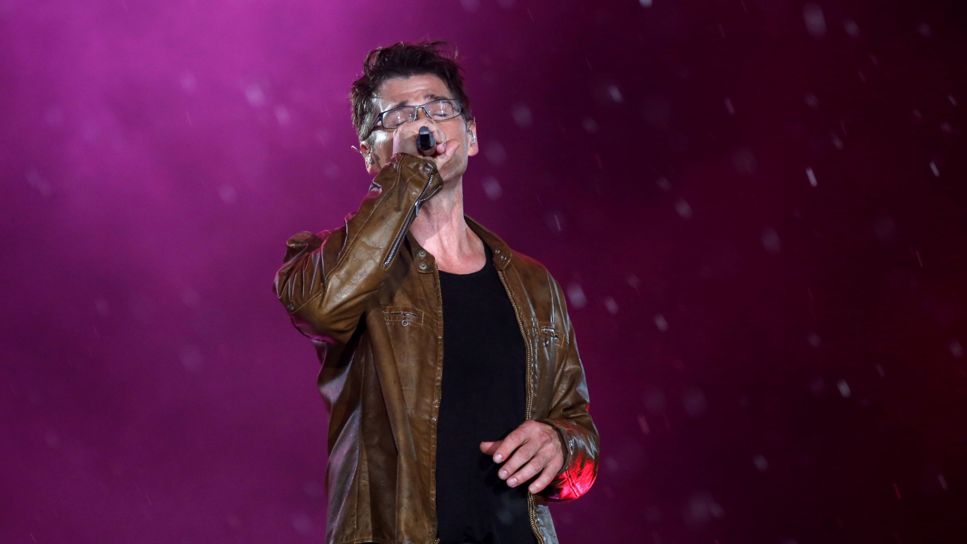 27.set.2015 - A banda norueguesa A-ha se apresenta no palco Mundo no último dia do Rock in Rio 2015 - Fernando Maia/UOL