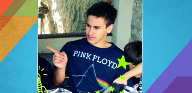 Davi, filho mais velho de Carolina Dieckmann com o ator Marcos Frota - Reprodução/TV Globo - Reprodução/TV Globo