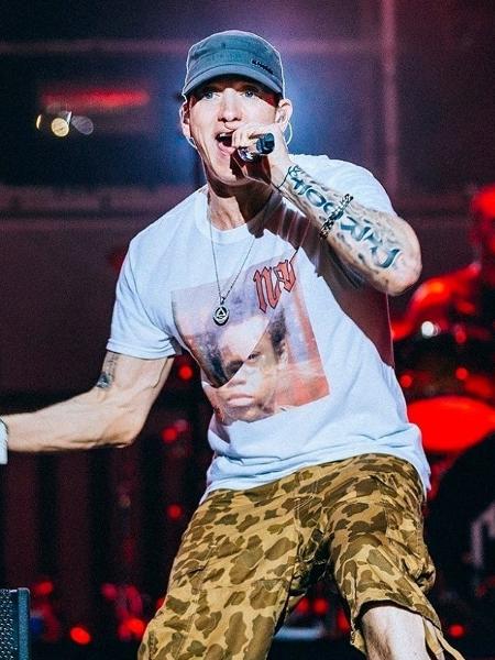 O rapper Eminem encontrou o invasor em sua sala de estar - Reprodução/Facebook