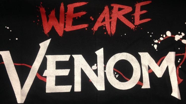 "Nós somos Venom", diz imagem no painel da Sony, sobre o filme - Rodolfo Vicentini/UOL - Rodolfo Vicentini/UOL