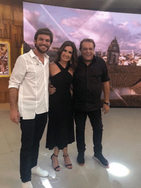 Emilio Dantas, Fátima Bernardes e Dennis Carvalho - Reprodução/Instagram