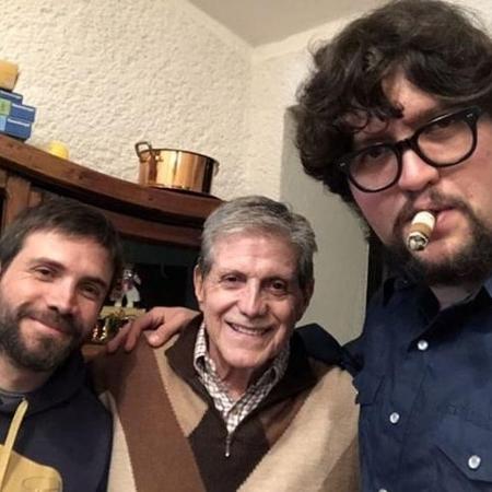 O ator mexicano Hector Bonilla ao lado dos filhos Sergio e Fernando - Hector Bonilla/Arquivo pessoal - Hector Bonilla/Arquivo pessoal