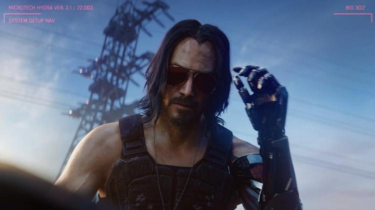 Cyberpunk 2077 - Keanu Reeves - Reprodução - Reprodução
