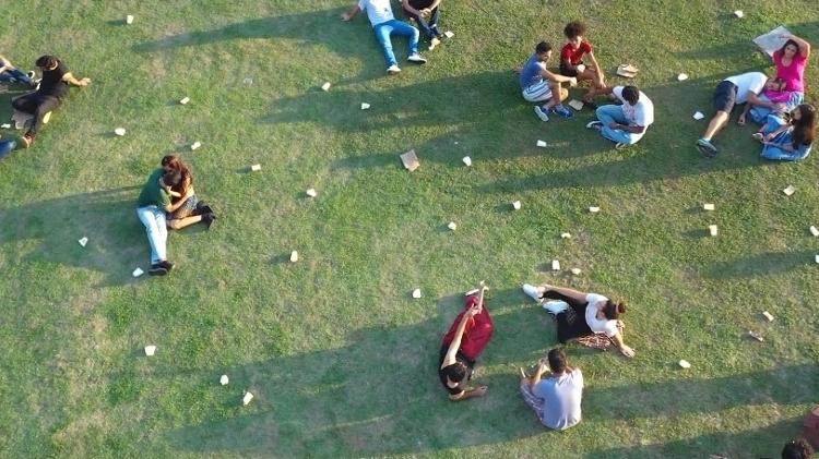 Cena tomada com drone para o longa Se a Vida Começasse Agora - Divulgação - Divulgação