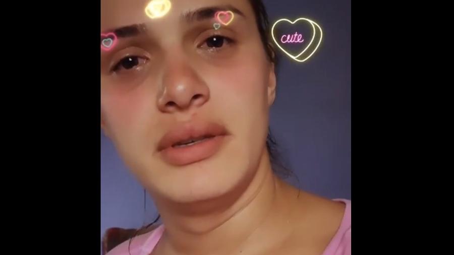Glamour Garcia publicou relatos no Instagram sobre uma suposta agressão cometida pelo ex-namorado - Reprodução
