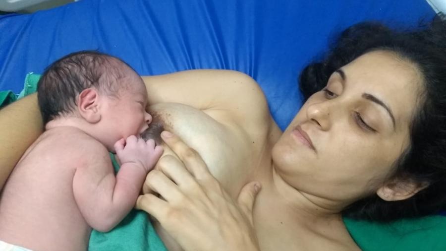 "Maior doadora de leite", Michele Rafaela Maximino tem quarto filho e quer ajudar bebês prematuros - Arquivo pessoal