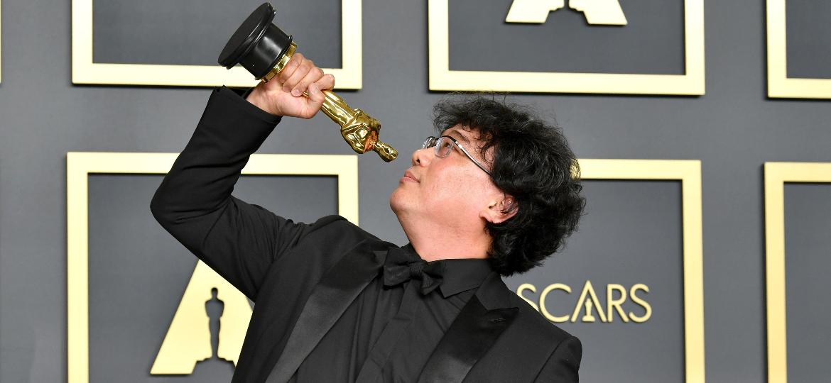 O diretor sul-coreano Bong Joon Ho, o grande vencedor do Oscar 2020 com o filme "Parasita" - Getty Images