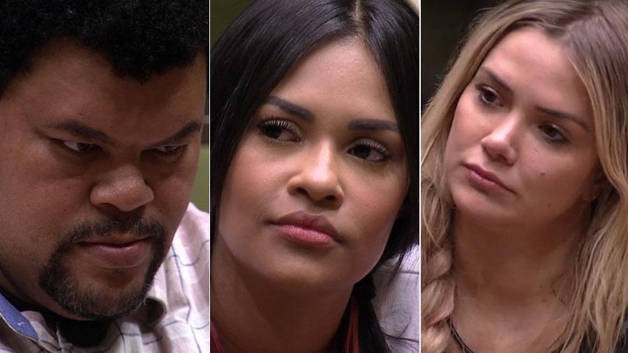 Babu, Flayslane e Marcela estão no 12º paredão do BBB 20 - Reprodução/TV Globo