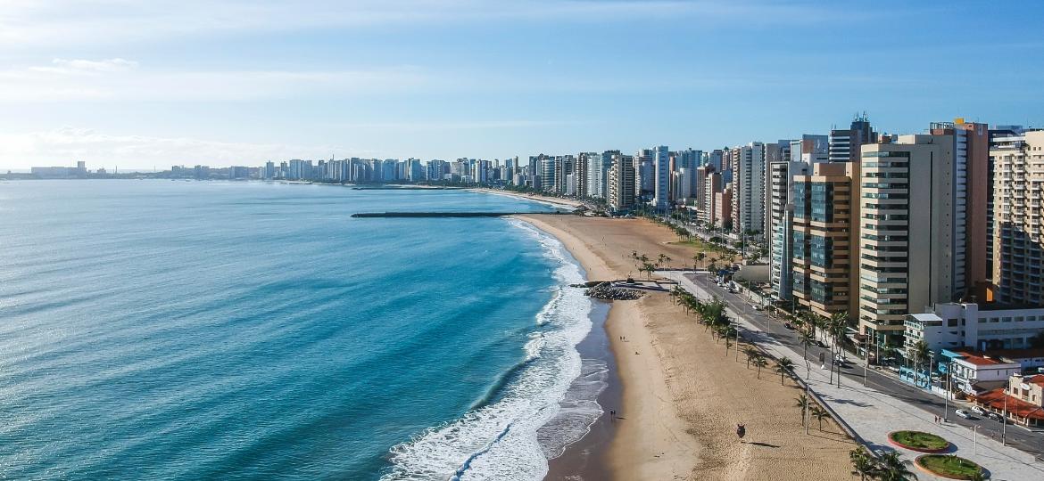 Fortaleza, no Ceará, foi eleita a favorita na pesquisa para destinos nacionais; a região do Nordeste disparou na preferência dos brasileiros - Getty Images/iStockphoto