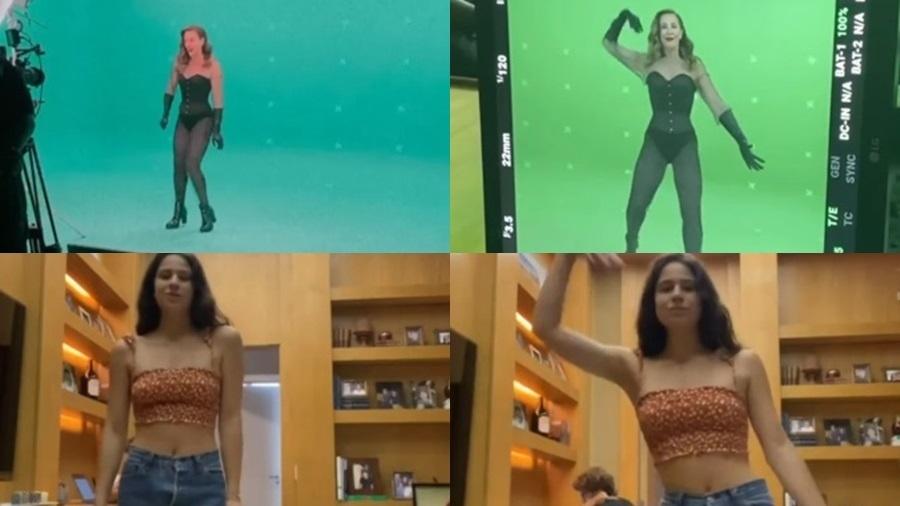 Claudia Raia e a filha Sophia Raia fazendo a coreografia - Reprodução/Instagram