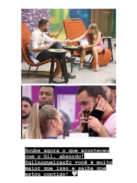 Carla Diaz apoiou Gilberto após ele ser alvo de ataques homofóbicos - Reprodução/Instagram - Reprodução/Instagram