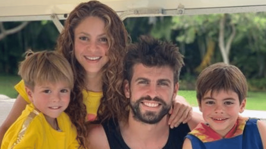 Shakira e Piqué são pais de dois meninos, Milan e Sasha, de nove e sete anos - Reprodução / Instagram