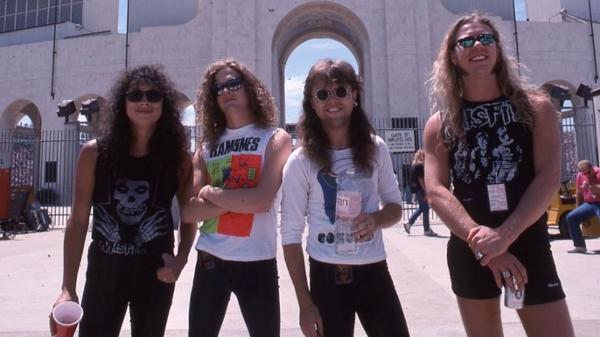 A formação do Metallica que gravou o Black Album: Kirk Hammett, Jason Newsted, Lars Ulrich e Jamess Hetfield